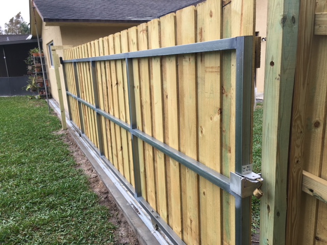 backyard fence installation weston